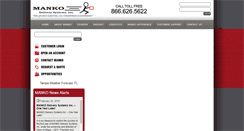 Desktop Screenshot of mankoinc.com